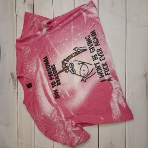 Inappropriate Sublimation bleached shirt